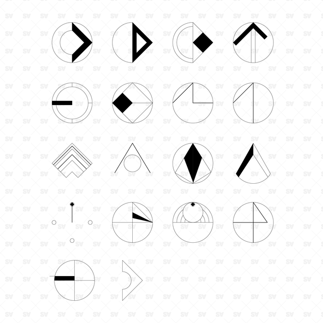 vector north symbols