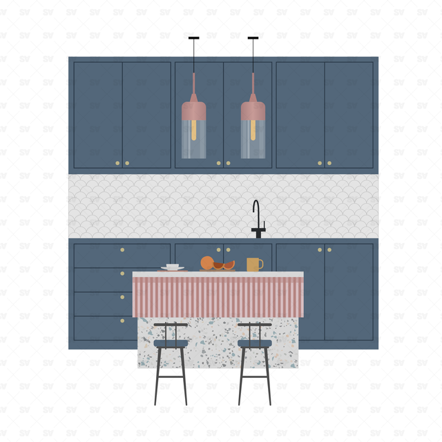 Vector Kitchen Furniture and Décor Mega-Pack (110+ figures and PNGs)