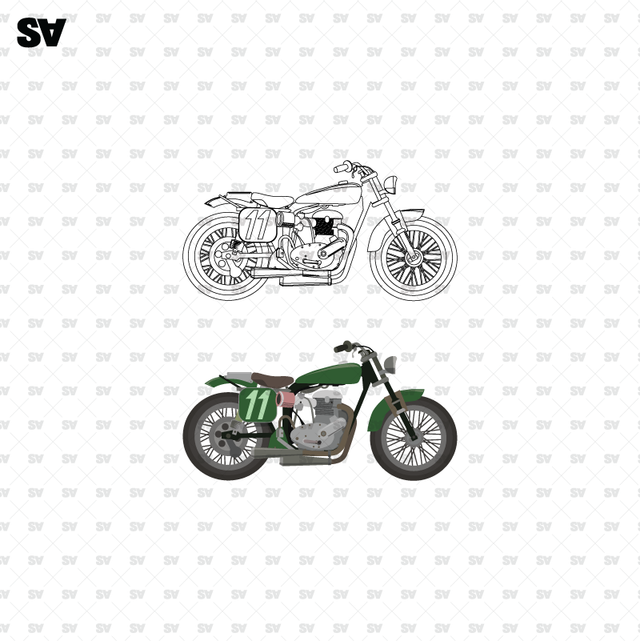 vector motorcycle