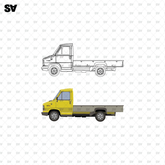 vector cad truck