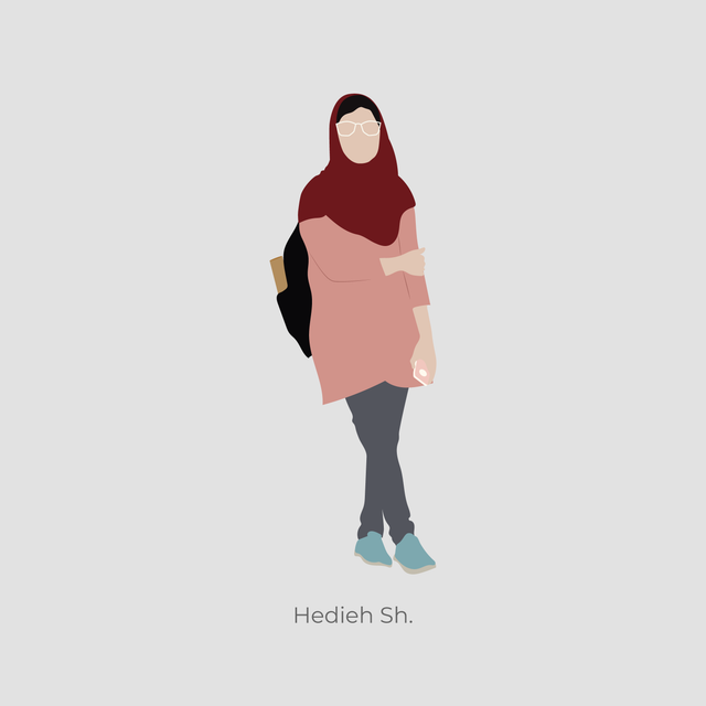 muslim girl vector