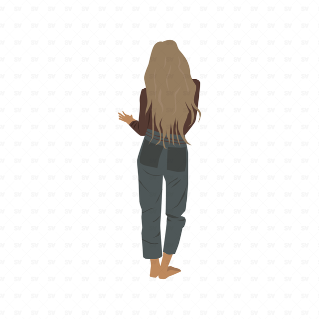 flat vector people woman