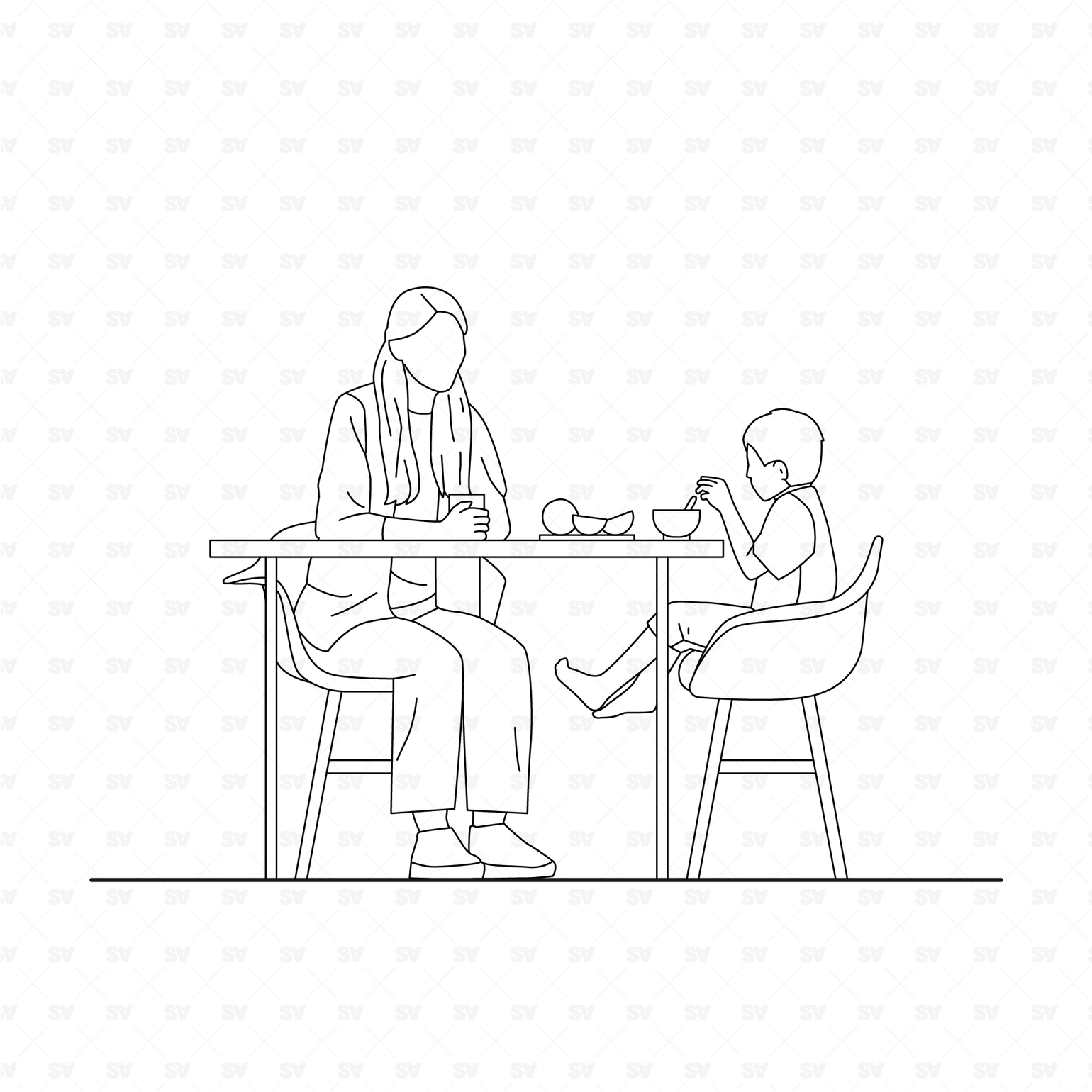 Eating Set Png CAD and Vector People Eating Set – Studio Alternativi