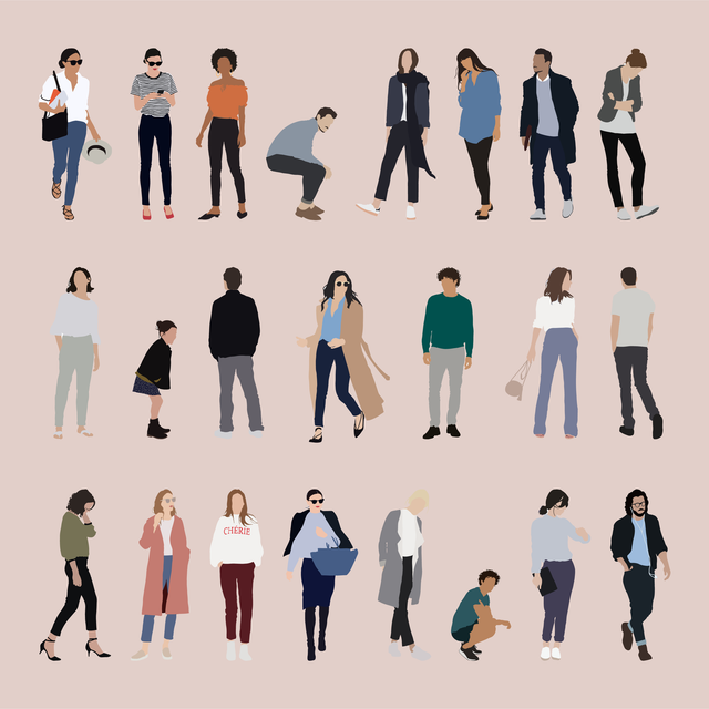 flat vector people illustration