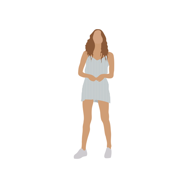 flat vector woman