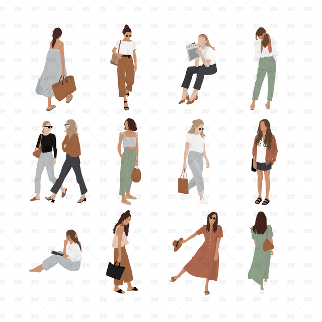 flat vector people illustration