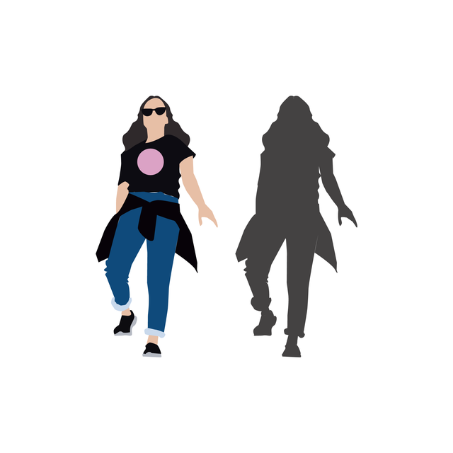 vector flat people woman