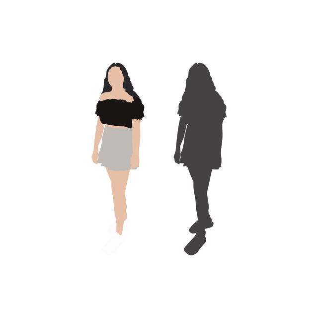 vector flat people woman