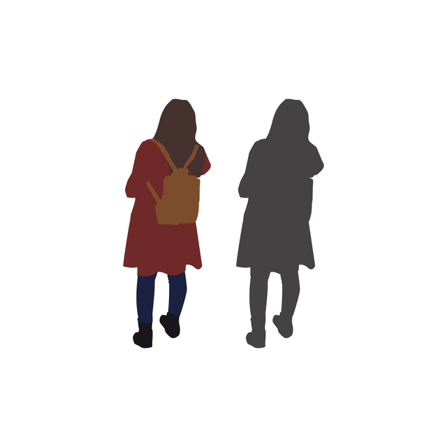 vector flat people woman