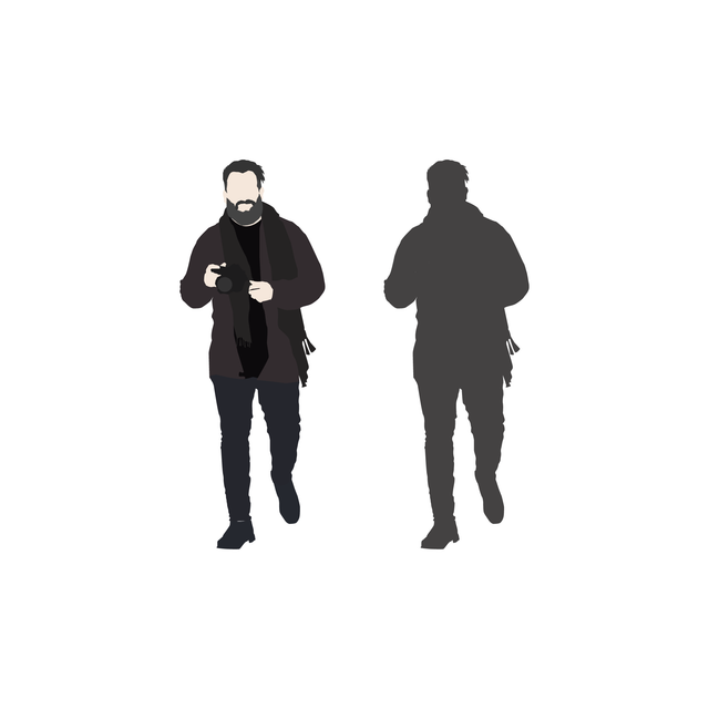 vector flat people man