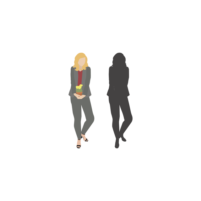 vector flat people woman