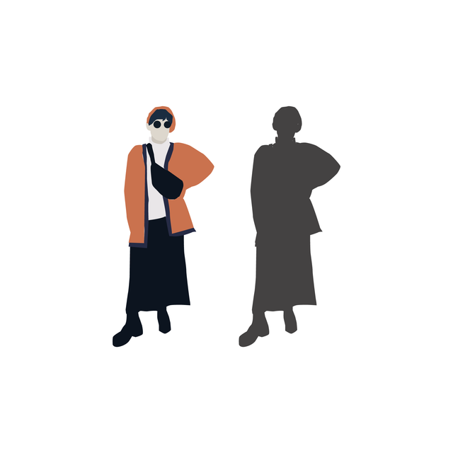 vector flat people woman
