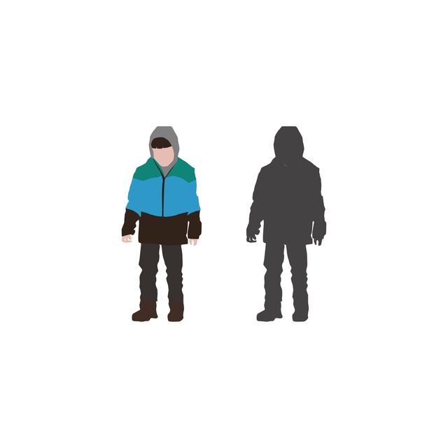 vector flat people kid