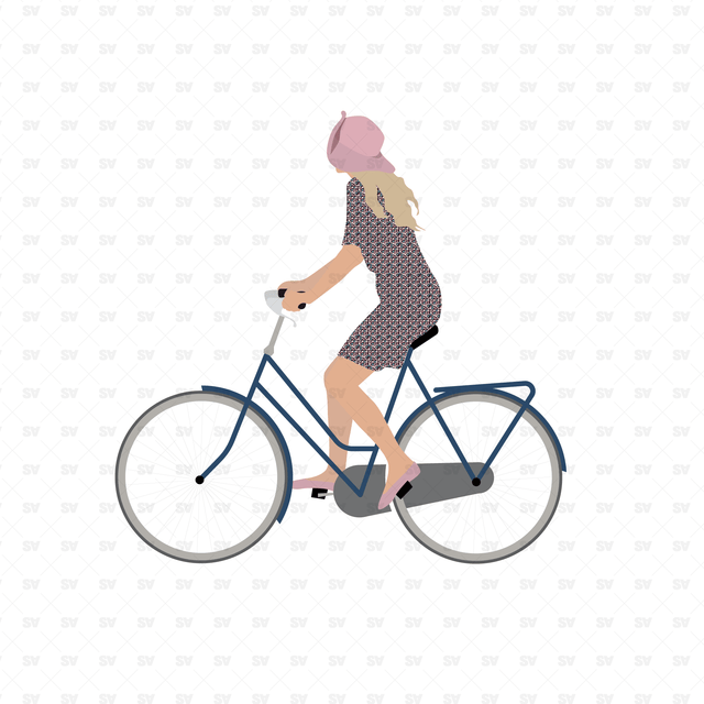 Vector Cyclists People