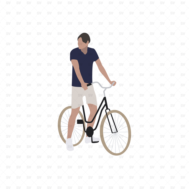 Vector Cyclists People