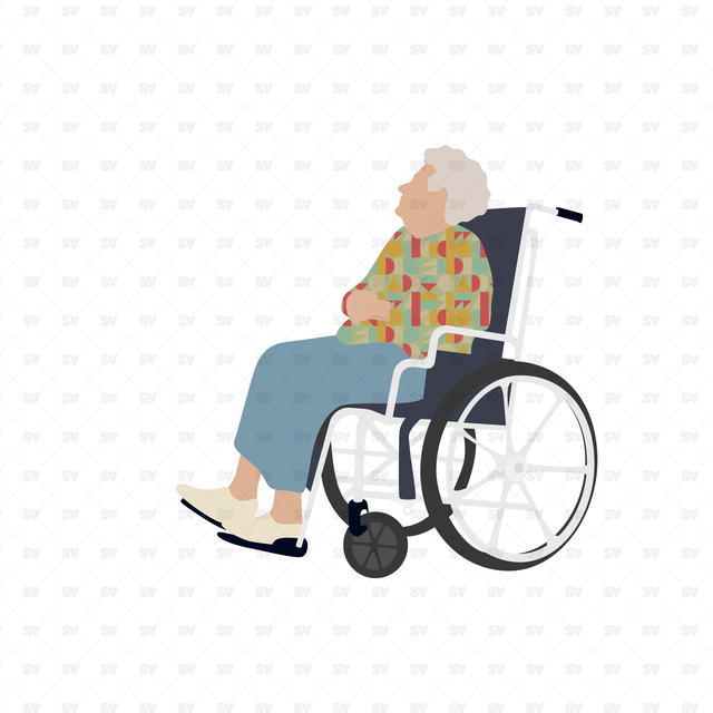 Flat Vector Elderly People