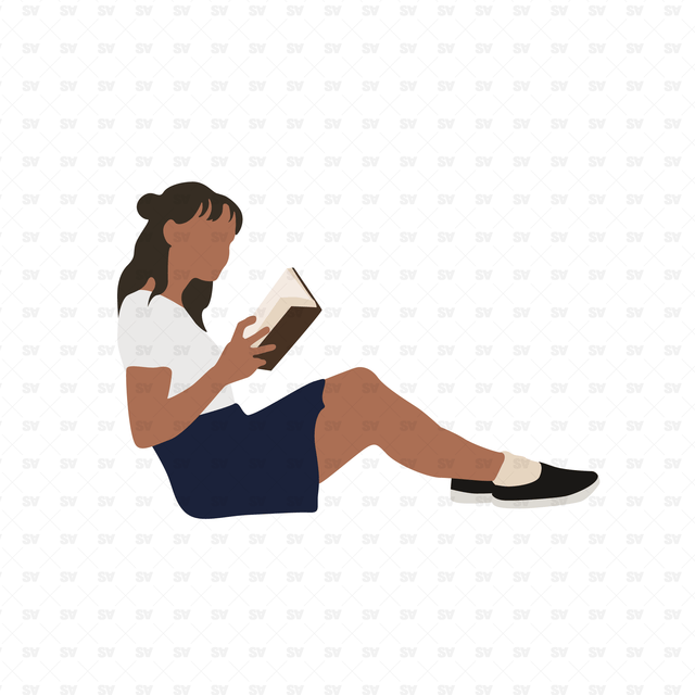 Flat Vector Library People