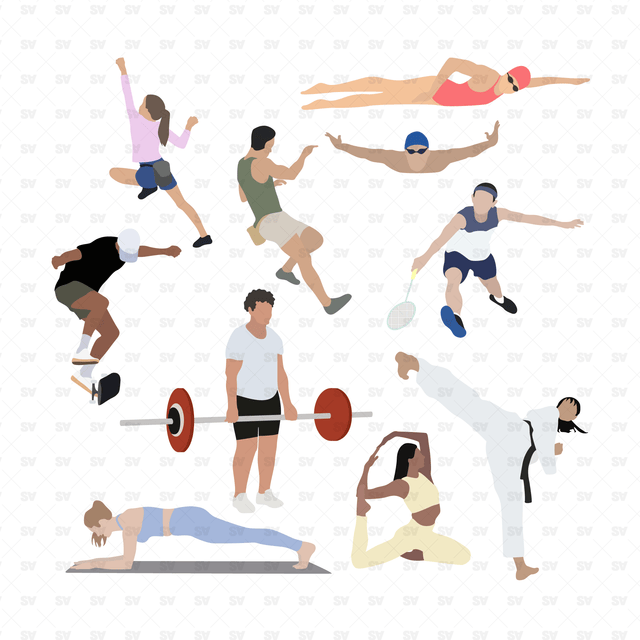 Flat Vector Sports People
