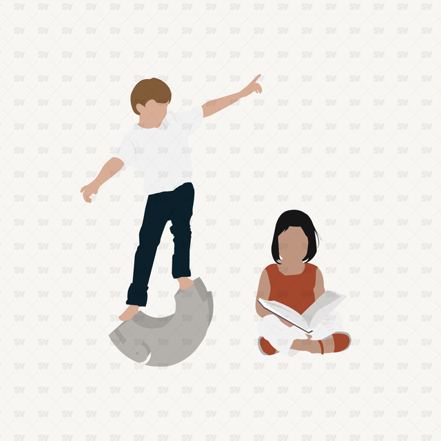 flat vector people