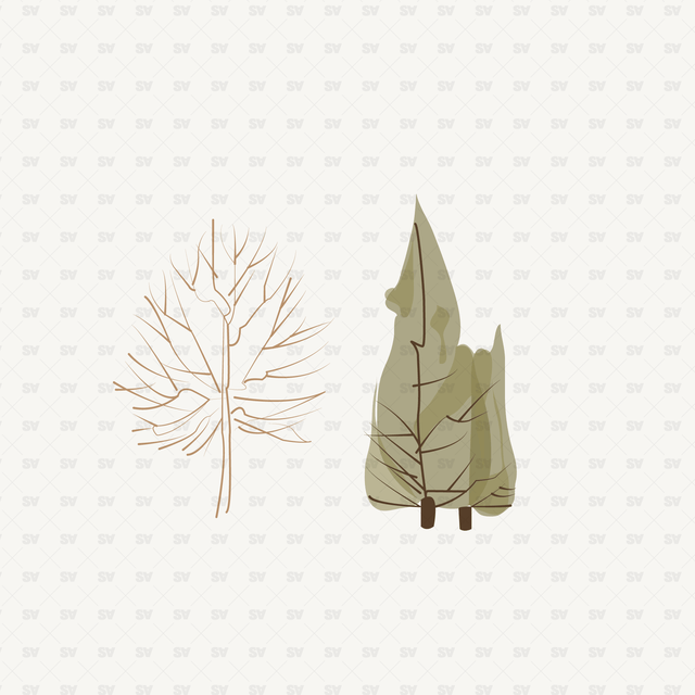 Vector Architectural Trees