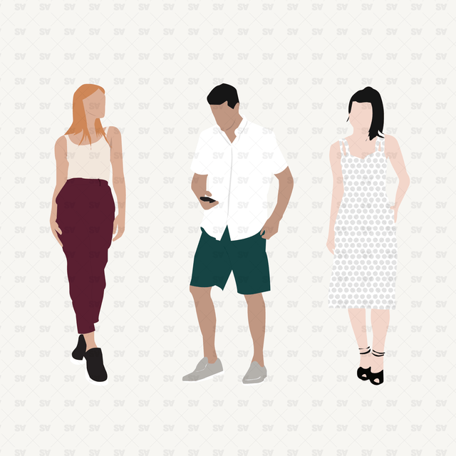 architecture people vector 