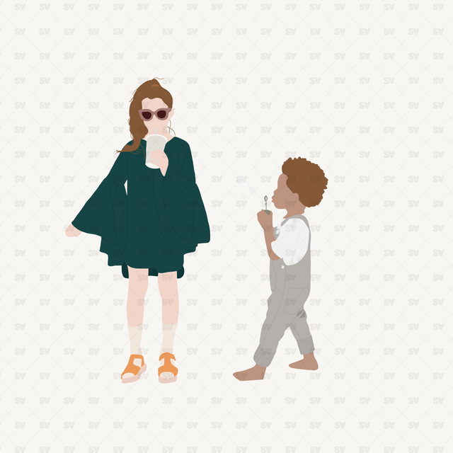 flat vector people
