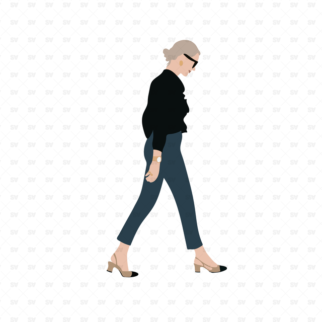women walking png vector