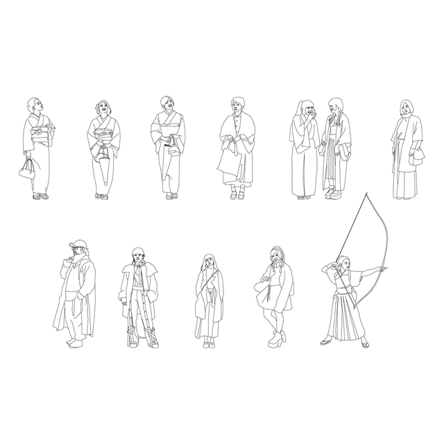 Japanese People vector 