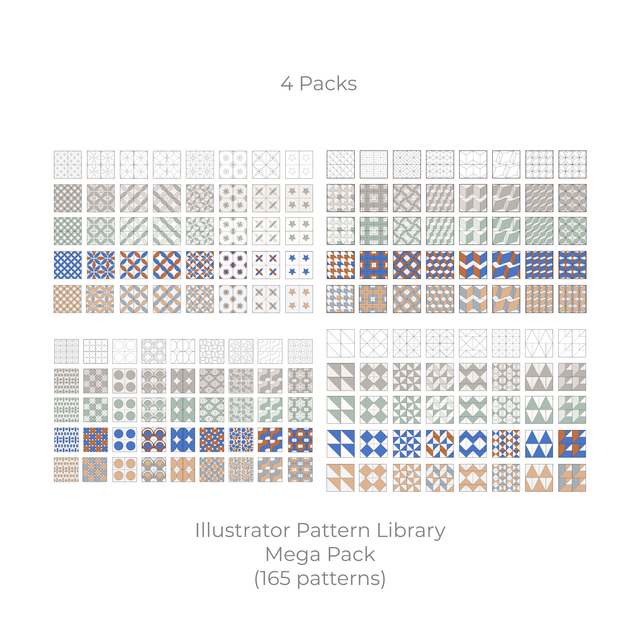 Illustrator Pattern Library - architecture tiles