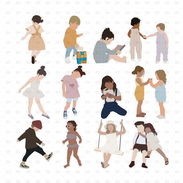 Vector Human Scales Kids Children, AI PNG Download