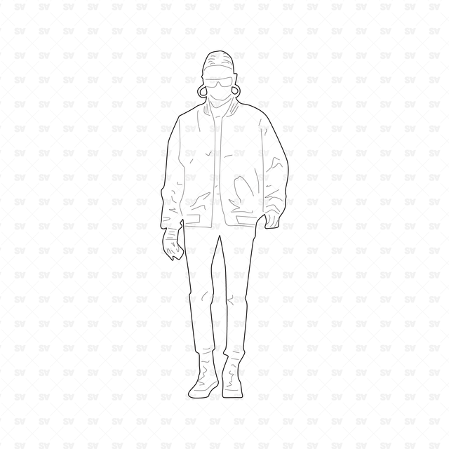 dwg cad vector people 