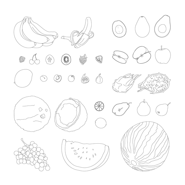 vector cad fruit