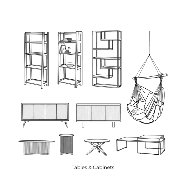 vector cad furniture 