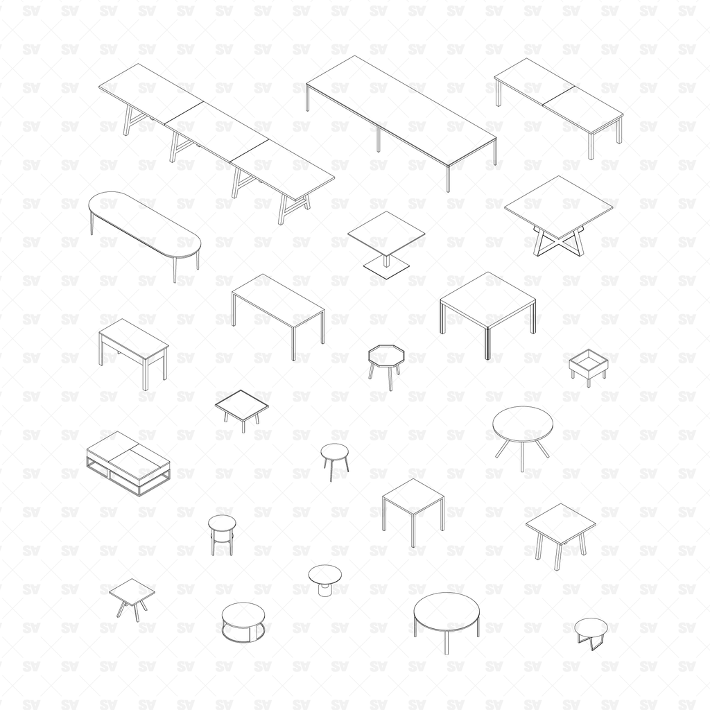 Computer Table Line Drawing Table Line Drawing