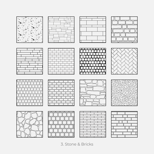 illustrator patterns materials stone
