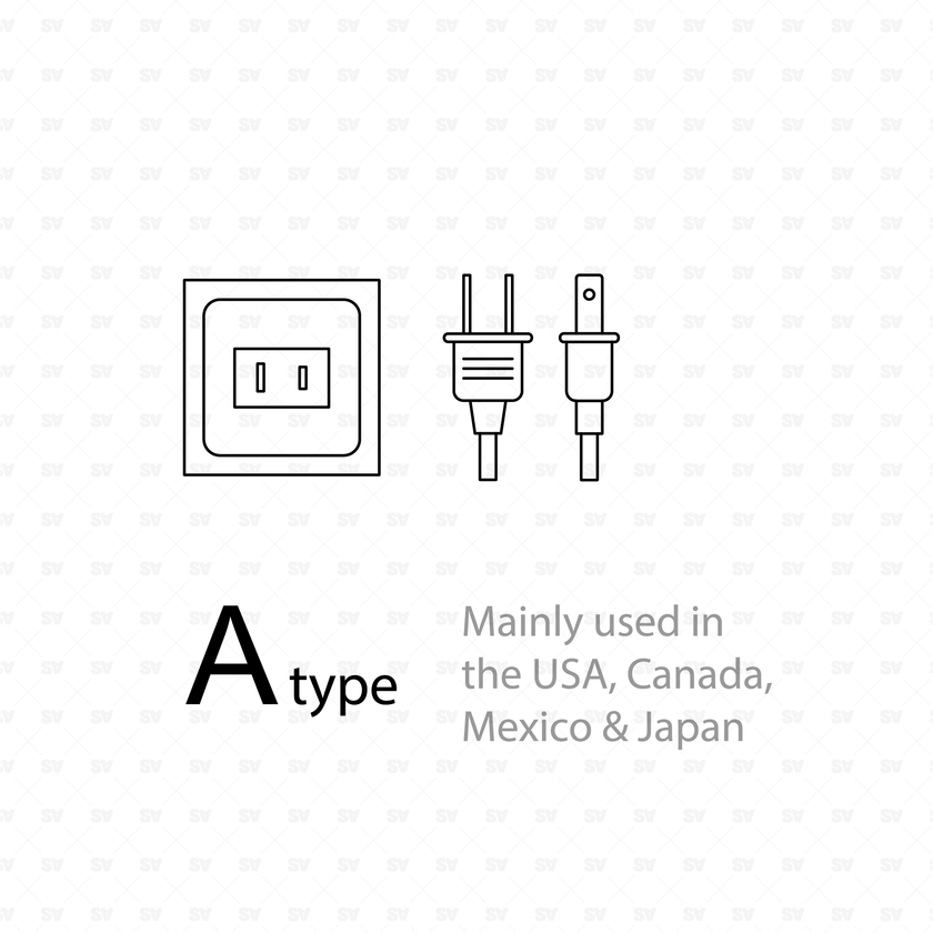 CAD & Vector Power Socket Plug Types Set – Studio Alternativi