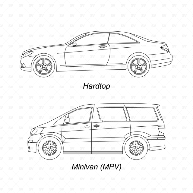 CAD & Vector Vehicles Types Side View