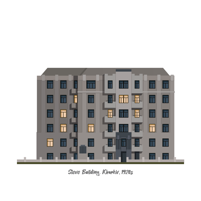 FREE! 25 PNG & Vector Façades of Ukrainian Buildings Damaged During the WAR
