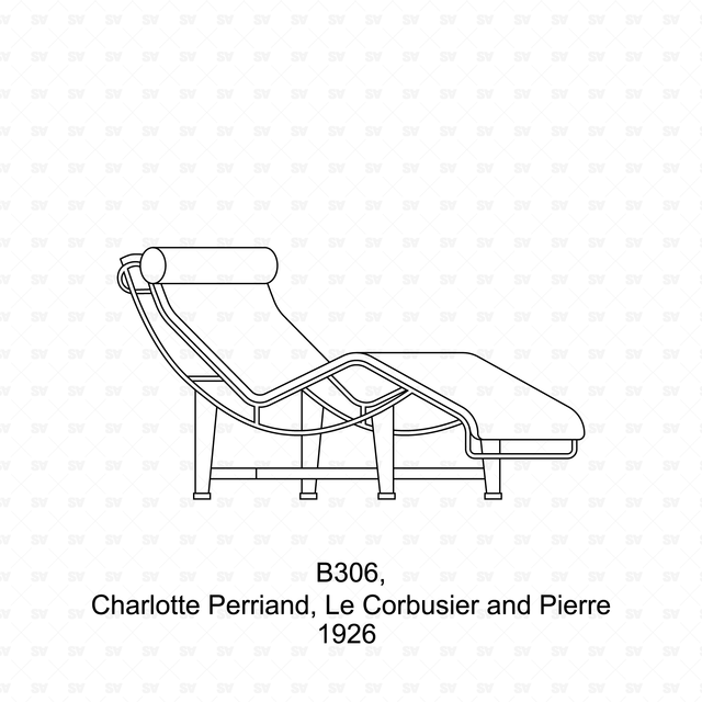 CAD & Vector Modernist, Mid Century Chairs Set
