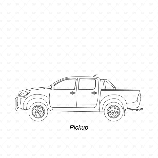 CAD & Vector Vehicles Types Side View