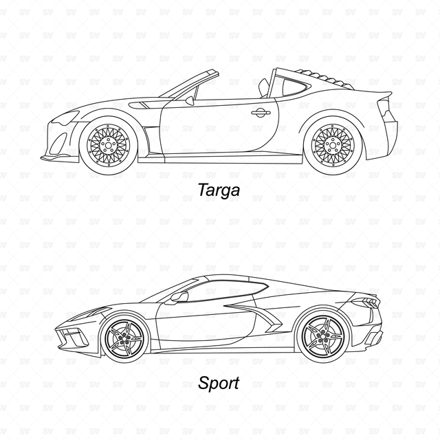 CAD & Vector Vehicles Types Side View