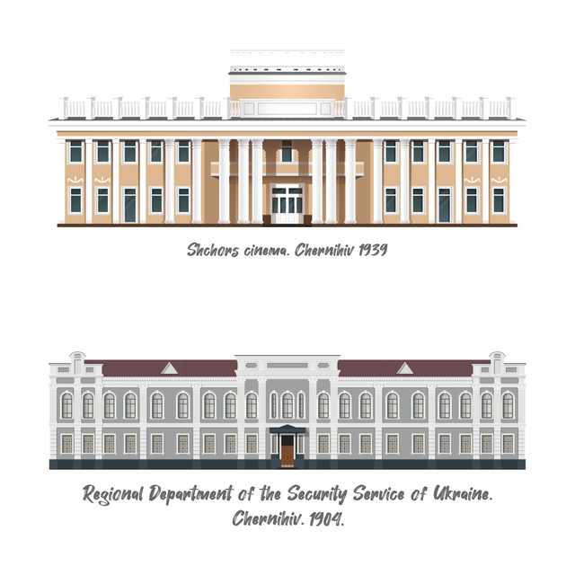 FREE! 25 PNG & Vector Façades of Ukrainian Buildings Damaged During the WAR