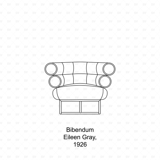 CAD & Vector Modernist, Mid Century Chairs Set