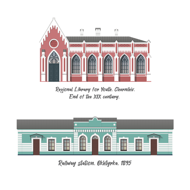 FREE! 25 PNG & Vector Façades of Ukrainian Buildings Damaged During the WAR