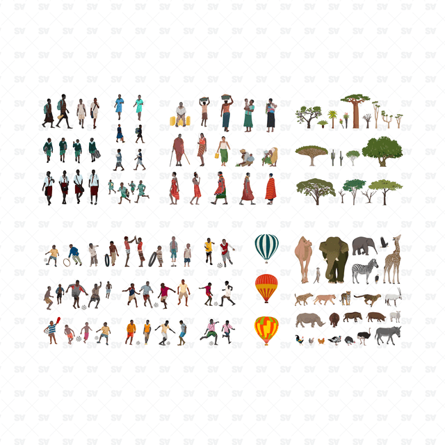 Africa Mega Pack (116 Figures)