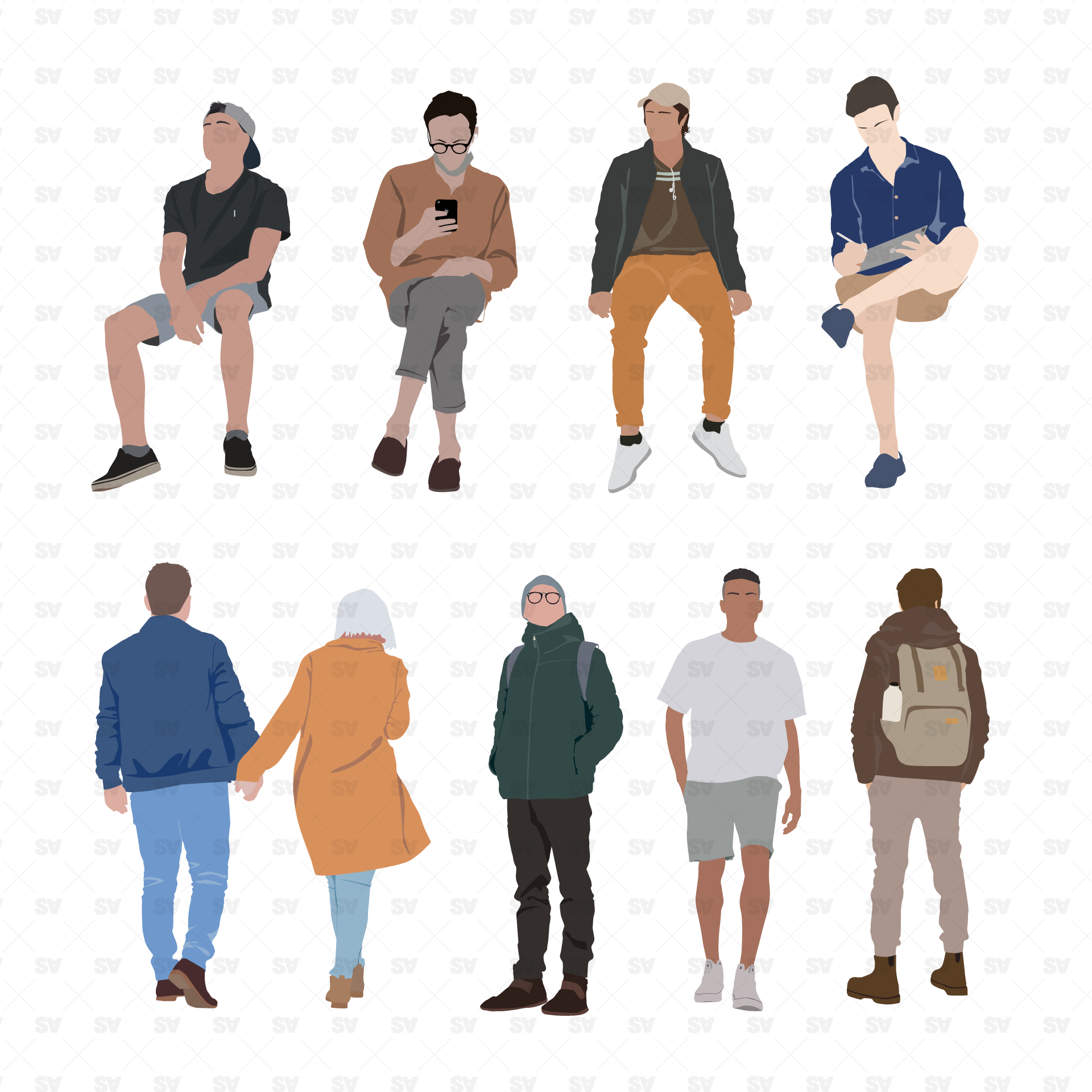 Human Scales 06 - Illustrated Characters Pack – Studio Alternativi