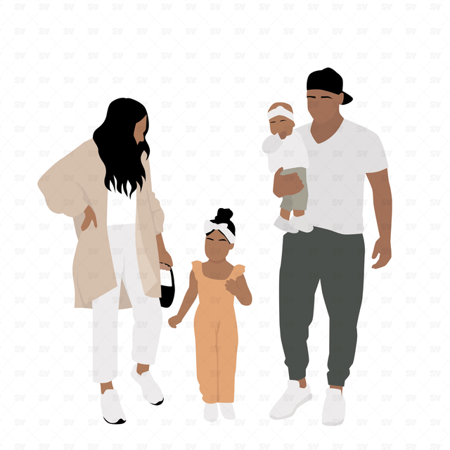 vector flat family ai png