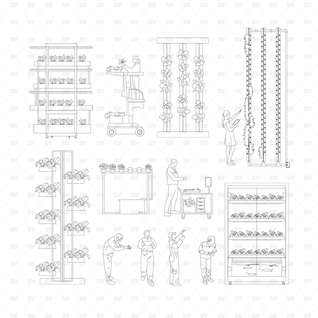 urban farming vector