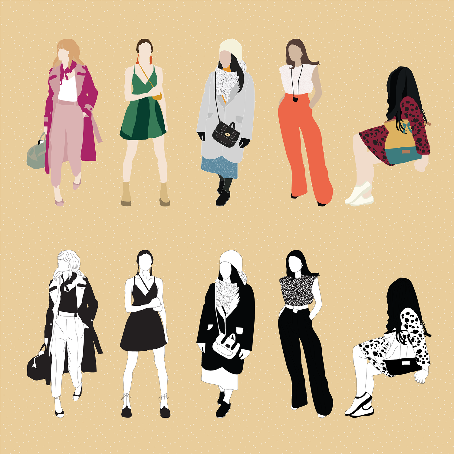 Fashion Vector Pack 01: Stylish Illustrations – Studio Alternativi