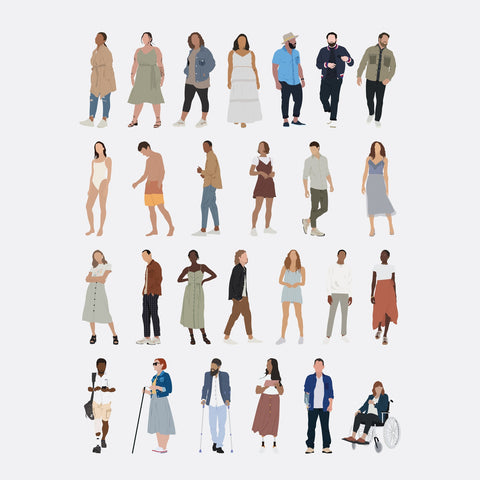 Character Vector Map Diverse Vector Illustrated Characters Pack – Studio Alternativi